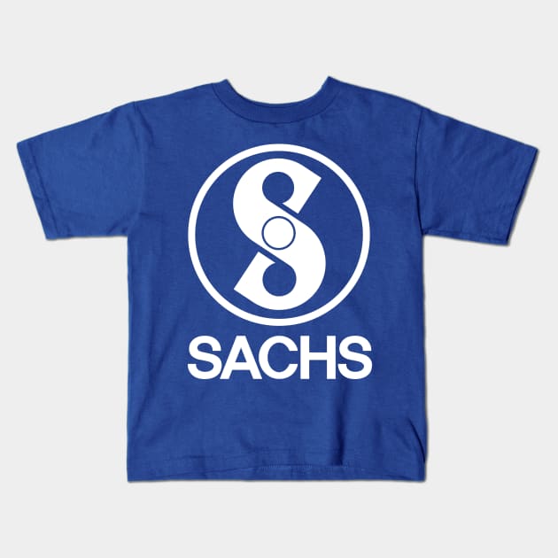 Sachs S logo (white) Kids T-Shirt by GetThatCar